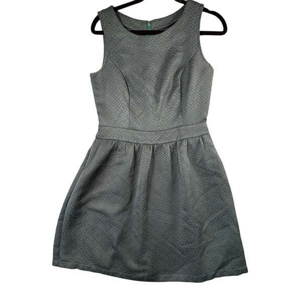 Target Dresses & Skirts - Green Quilted Fit & Flare‎ Party Dress Womens M Sleeveless Textured Holiday Chic